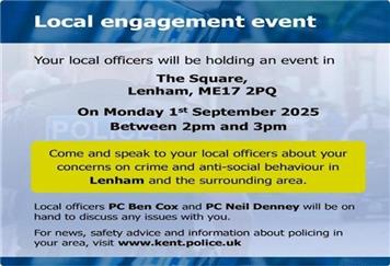 Kent Police Local Engagement Event 1st September